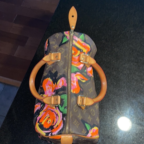 LIMITED EDITION Louis Vuitton Speedy Stephen Sprouse Roses Floral Damier Vernis - Picture 7 of 16
